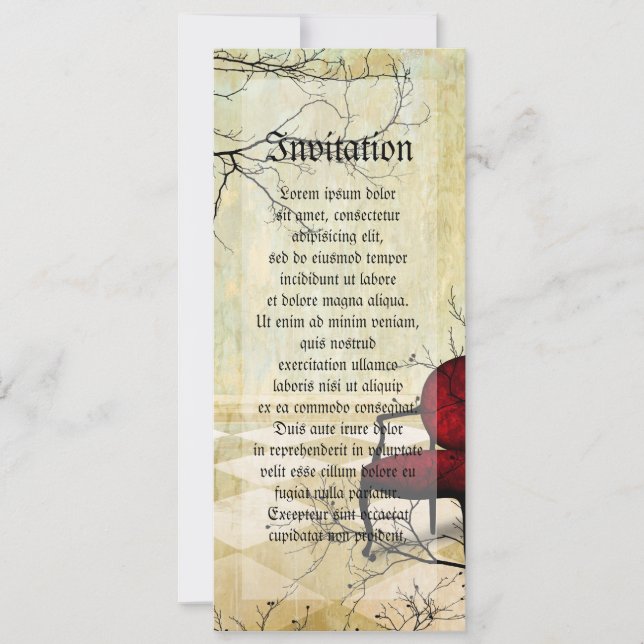 Convite Pequena Cadeira Real com Sucursais (Frente)