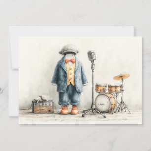 Convite Pequena Festa de primeiro aniversario de Cantor