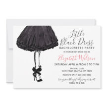 Pequena Festa de solteira de Vestido Negro Alto