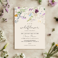 Pequena Flor Silvestre Bege Floral Baby Shower
