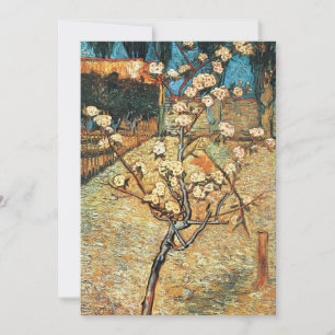 Convite Pequena pereira em flor por Vincent van Gogh