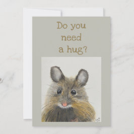 Convite Pequena placa de anotação do mouse - Você precisa 