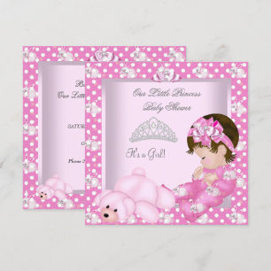 Convite Pequena Princesa Churrasco de Bebê Menina Coelhinh