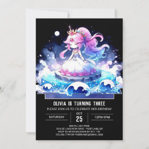 Convite Pequena Princesa Magia Aniversário