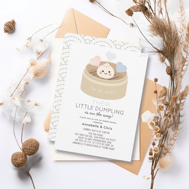 Convite Pequena Revelação de Gênero de Navio a vapor de Du (Criador carregado)