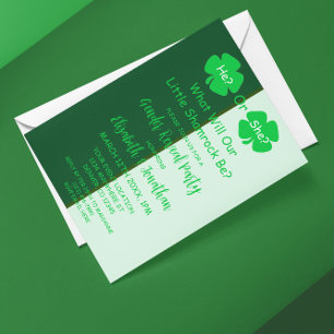Convite Pequena Revelação de Gênero do Shamrock