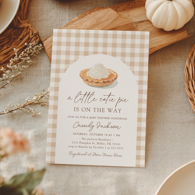 Convite Pequena torta no caminho do Chá de fraldas (Criador carregado)