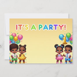 Convite Pequenas Estrelas - Primeiro Aniversário Bash