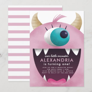 Convite Pequenas Garotas do Monstro, Festa de aniversário
