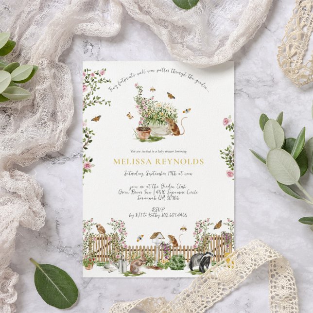 Convite Pequenas Maravilhas | Chá de fraldas primavera (Criador carregado)