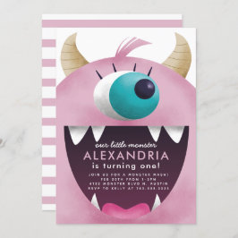 Convite Pequenas Meninas Monstrosas Festas de aniversário
