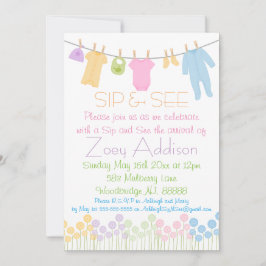 Convite Pequenas roupas e ver