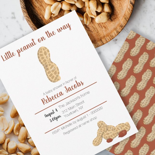 Convite Pequeno amendoim no caminho (Criador carregado)