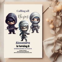 Pequeno Aniversário de criança do Guerreiro Ninja