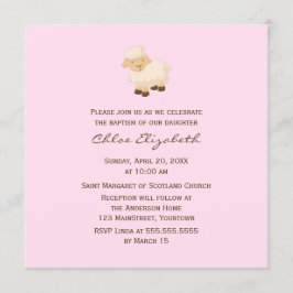 Convite Pequeno Batismo De Lâmpada