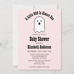 Convite Pequeno BOO a Caminho Chá de Bebê Fantasma de Hall
