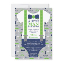 Pequeno Chá de fraldas, Azul, Verde