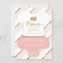 Pequeno Chá de fraldas da Princesa Convide, Faux G