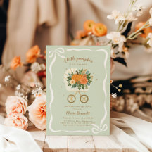 Pequeno Chá de fraldas de Abóbora Convidado para C