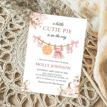 Pequeno Chá de fraldas de Abóbora Cutie