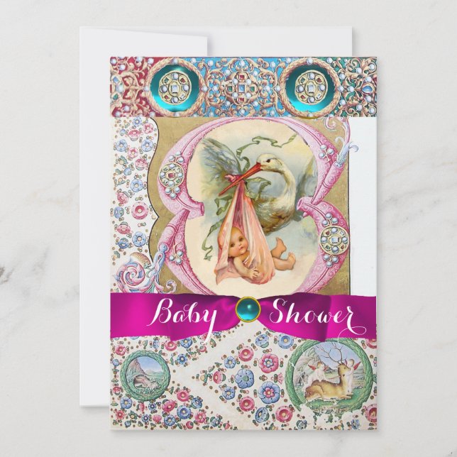 CONVITE PEQUENO CHÁ DE FRALDAS DE ARMAZENAMENTO DE PRINCES (Frente)