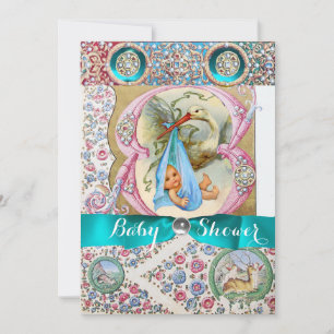 CONVITE PEQUENO CHÁ DE FRALDAS DE ARMAZENAMENTO PRÍNCIPE, 