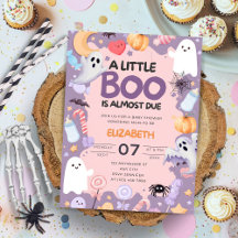 Pequeno chá de fraldas de Boo Halloween