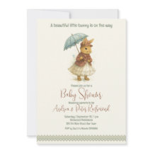 Pequeno Chá de fraldas de Coelho para Garota