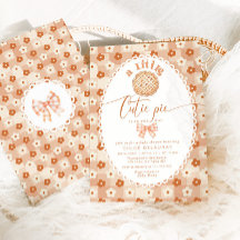 Pequeno chá de fraldas de colar de colar de tarte