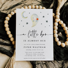 Convite Pequeno Chá de fraldas de Dia das Bruxas de Bo Cut