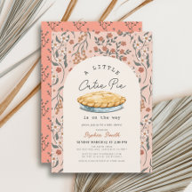 Pequeno Chá de fraldas de Garota Floral Rosa-Cinza