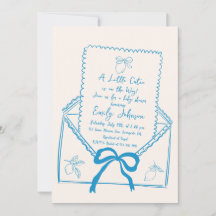 Pequeno Chá de fraldas De Limão Desenhado À Mão