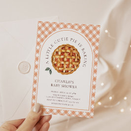 Convite Pequeno Chá de fraldas de Pizza Fall