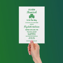 Pequeno Chá de fraldas de Shamrock