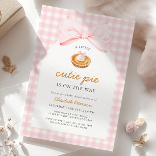 Convite Pequeno Chá de fraldas de tarte