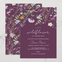 Pequeno Chá de fraldas Floral Roxo de Plum