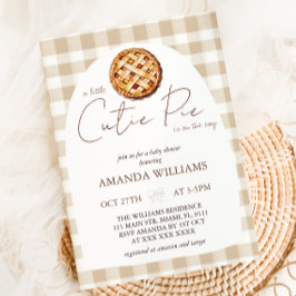Convite Pequeno Chá de fraldas Neutro de Pizza de Cutie