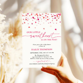 Convite Pequeno Chá de fraldas Swetheart Convide, Chá de f