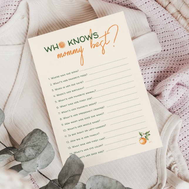 Convite Pequeno Citro Cutie Que Conhece A Melhor Mamãe (Criador carregado)