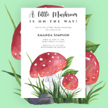 Pequeno cogumelo está a caminho do Chá de fraldas