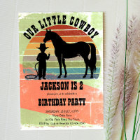 Pequeno cowboy vintage sunset boys festa de aniver