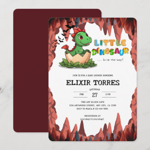 Convite Pequeno Dinossauro Está a Caminho