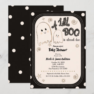 Convite Pequeno Fantasma Caprichoso BOO Chá de Bebê de Hal