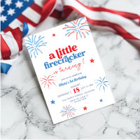 Pequeno Firecracker 4 de julho de primeiro anivers