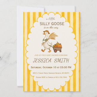 Convite pequeno ganso bobo está a caminho