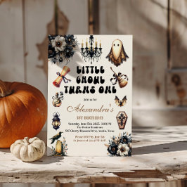 Convite Pequeno Ghoul Primeiro Aniversário