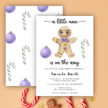 Pequeno Homem de Biscoito de Gengibre Natal Chá de