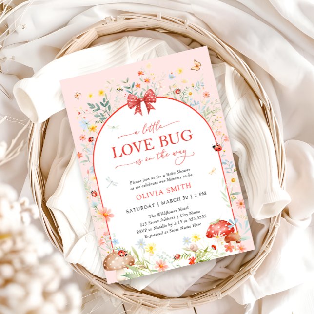 Convite Pequeno Inseto de flor selvagem (Criador carregado)