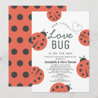 Pequeno Inseto Ladybug Chá de fraldas por e-mail