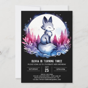 Convite Pequeno Lobo Simples - Aniversário
